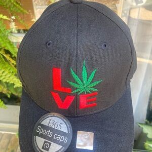 Black Love Embroidered Cap
